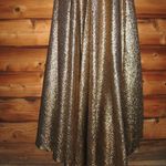 Mac Duggal 67297 Womens Antique Gold One Shoulder Metallic Ballgown Dress Photo 13