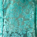 Vintage c.l.o.t.h.e.s. Burnout Velvet Jacket/Top Green Size undefined Photo 3