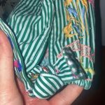 Maeve Green Stripe Floral Embroidery  by Anthropologie Long Sleeve Top Size Small Photo 5