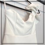 Selfie Leslie  White Ruffle Cocktail Dress One‎ Shoulder Party XS Size 6 US 4 Photo 0