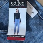 Edikted Edited by Remi Bader Loose Straight  High Rise Women’s Size 14 Jeans NWT 32” Photo 5