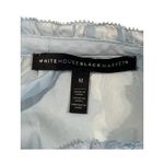 White House | Black Market WHBM Two Piece Sheer Blue Blouse w Cami Women's Size M Photo 3