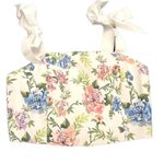 Alice + Olivia Floral Print Square Neckline Crop Top Size Medium NWT Photo 1