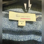 NWOT Two by Vince Camuto Sheer Button Front Shirt Dress Size Medium. Blue Photo 4