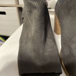 Abound  Womens Tan Perforated Back Zip Peep Toe Block Heel Ankle Booties Size 8 M Photo 1