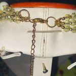 Summer Breeze 3 Strand Yellow & Spun gold in milk glass beads necklace Photo 5