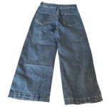 Gap Denim High Rise Wide Leg Cropped Jeans Women's Size 12/31 Dark Wash Photo 1