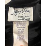 Vintage 90's Jeffery & Dara long black velvet sleeveless dress w beading size 8 Photo 11