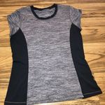Lululemon Time‎ To Sweat Short Sleeve Top Colorblock Yoga Space Gray Black S/M Size 4 Photo 0