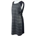 Ellen Parker Black & White Geometric Lace Sleeveless Sheath Dress Womens Size L Size L Photo 1