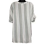 Chico's  Size Large Beachy Tropical Blouse Shirt Top Cali Cool Stripe Pullover‎ Photo 1