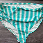 Kona Sol High Waist Swimsuit Bottoms Striped Bikini Bottom Plus Size 16W/18W Photo 0