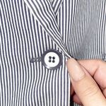 Grace Elements  Shirt Sleeve Pin Striped Blazer Photo 4