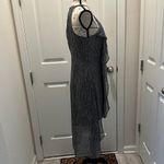 H by Halston Halston Elegant Gray and white Sleeveless Dress Photo 5