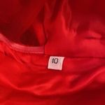 Women’s Red Prom Party Formal Dress With Corset Back and Leg Slit Size 10 NWOT Red Photo 9