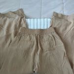 Madewell  The Carley Wide Leg Softdrape pant in desert dune tan Photo 9