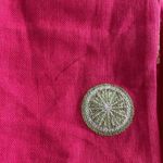 Talbots Hot Pink Irish Linen Lined Tropical Fruit Embroidered Pants Size 8P Photo 10