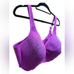 Cacique Cotton Collection Lightly Lined No-Wire Bra 46D – NWT Purple Lane Bryant Photo 3