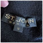 St. John Black Santana Knit Long Maxi Skirt Photo 6