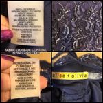 Alice + Olivia  PURPLE SILK LACE SEQUIN SCOOP NECK & BACK COCKTAIL DRESS (8) Photo 11