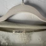 Studio Y  Y2k Sage Green Lace Top Sheer V Neck Short Sleeve Tunic Blouse‎ Fairy Photo 3