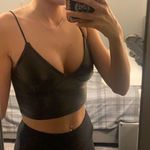 SheIn Leather Crop Tank Top Photo 0