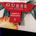 Guess  small high low tie front blouse v neck long sleeve button front floral Photo 5