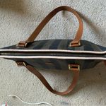 Fendi Authentic Pequin Striped shoulder Tote Bag Photo 9