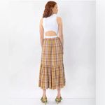 Tanya Taylor New  Dress  Women's Camilla Plaid Cut Out Sleeveless Midi Medium NWT Photo 6