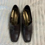 faux leather mary jane block heel shoes Brown Size 7 Photo 2