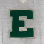 Vintage Cheer Letterman’s Sweater E College Sports Team E Green V Neck sweater Size M Photo 3