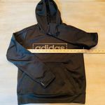Adidas  Climawarm Womens Black with Black Logo Thumbhole Hoodie Sz S Photo 0