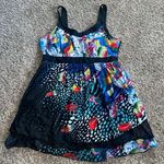 Beautiful Women’s Flowy Unbranded Tankini Top Only Sz Large Photo 0