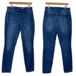 Lands' End Lands’ End Semi High Rise Skinny Ankle Jeans Women’s Medium Blue Wash Size 12 Photo 5