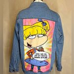 Nickelodeon Rugrats Angelica Pickles Women's Button Up Denim Trucker Jacket|Sz:M Photo 0