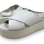 Vince Platform Sling Back Sandals Womens 7 White Photo 0