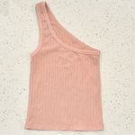 American Eagle  Outfitters One-Shoulder Peach Pink Tank Top - Size: Extra Small Photo 4