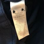 Everlane The Cotton Weave Romper Short Sleeve Pockets Navy Blue Size 00 Photo 6