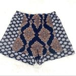 H&M  Patterned High‎ Waisted Boho Festival Shorts Size 4 Photo 1