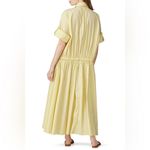 Co Yellow Collared Shirt Maxi Dress‎ Medium Photo 1