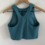 Athleta  Racerback Conscious Crop Teal Racerback Tank Top Medium Photo 1