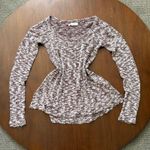 Aeropostale Babydoll Y2K Style Scoop Neck Knit Top Red and White Size XS Photo 0