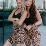 Balance Athletica Leopard Print Biker Shorts Sz Small Photo 0