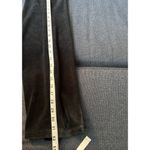 Burberry London Women’s Joggers Sz Small Black Velvet Wide Leg Full Leg Logo Photo 12