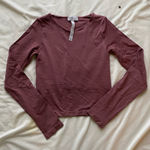Altar'd State  Dusty Rose Long Sleeve Top Photo 0