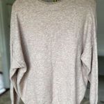 Vince Camuto  Knit Crewneck Sweater Blush Pink Buttery Soft Luxe Scandi Parisian Photo 0