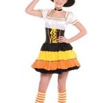 Candy Corn Cutie Witch Halloween Costume Size Juniors 3 Photo 0