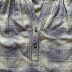Caffe Marrakesh Jasper Plaid Popover Blouse Green Size M Photo 5