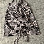 No Boundaries Newspaper Ruched Ribbed Tank Size XS (1) Photo 3