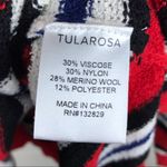 Tularosa Red Stripe Robbins Sweater Merino Wool Knit Oversized Size Medium Photo 4